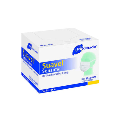 OP-Maske Suavel® Sensima, für Allergiker, Typ IIR, 50 Stück