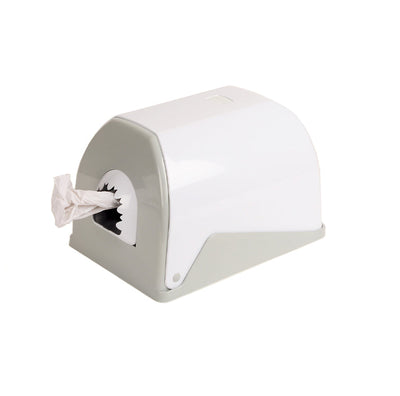 Dispenser per rotoli di asciugamani, plastica, bianco, fino a ⌀22 cm