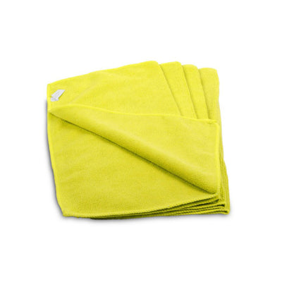 Chiffons en microfibres supplémentaires, 40 x 40 cm, jaunes, 20 pièces