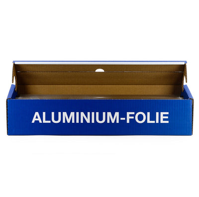 Feuille d'aluminium, 44 cm, type 150, 120 mètres, boîte de coupe, 6 pièces