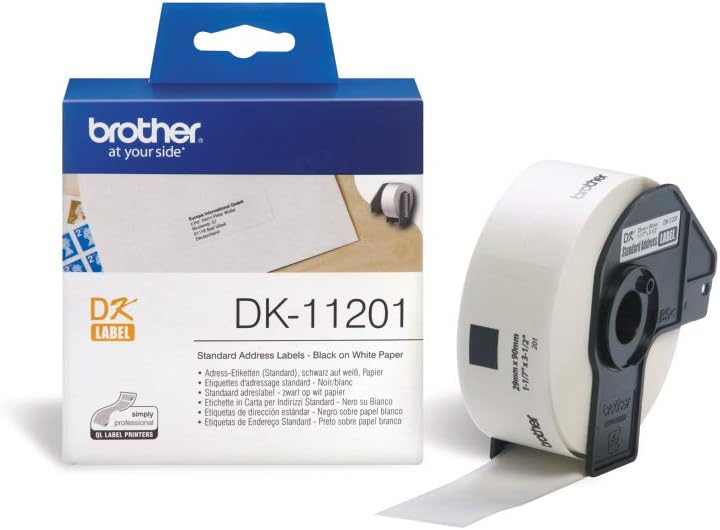 DK-11201 Etichette per indirizzi standard per stampante per etichette Brother QL Originale Brother