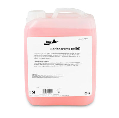 Crème de savon à base de matières premières végétales, rose, 5 litres