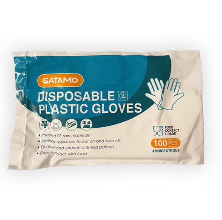 Gants PEHD, transparents, boîte de 100 pièces