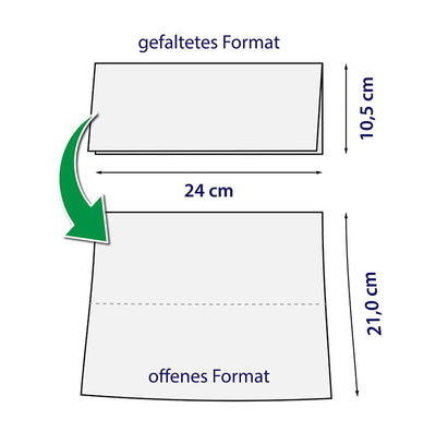 Papierhandtuch, V-Falz, 2-lagig, hochweiß Zellstoff, 24 x 21 cm, 3200 Blatt