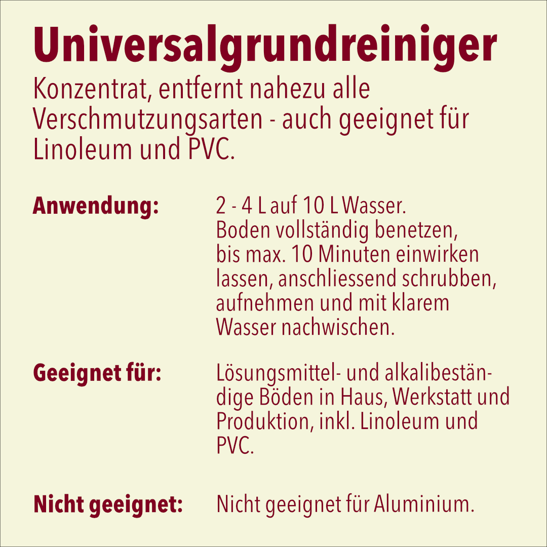 Universalgrundreiniger, 10 Liter, pH-Wert 10-11